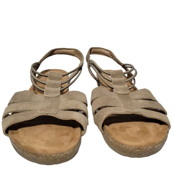 Earth Origins Sandals Womens Size 11 Sling Back Laney Sedona Brown Arch Support - Picture 7 of 12